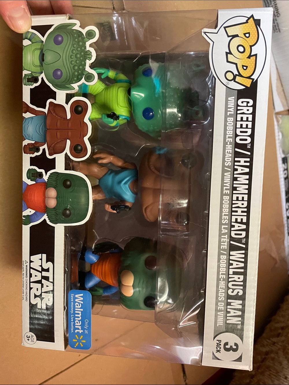 Funko 3-Pack Greedo Hammerhead Walrus Man - Green, Brown, Blue